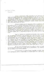 Letter from Alcides López Aufranc