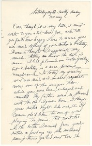 Letter from Judy G. Wood Langland to Joseph Langland