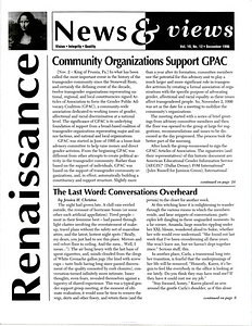 Renaissance News & Views, Vol.10, No.12 (December 1996)