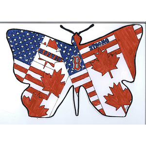 "Butterfly of Boston" made by student at Willow Way Public School (Ontario, Canada)