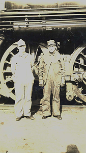 B&M Railroad fireman and engineer