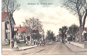 Buckman (sic.) St., Everett, Mass.