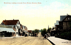 Broadway, looking towards Ferry Street, Everett, Mass.