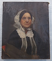 Oil Painting: Grandmother in Bonnet (Portrait of Jane Small Paine)