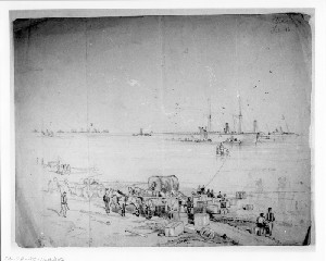 Conveying Stores to the Beach near Fort Fisher (Capture of Wilmington)