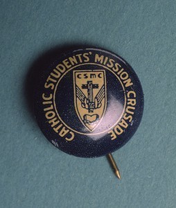 Catholic Students Mission Crusade pinback button
