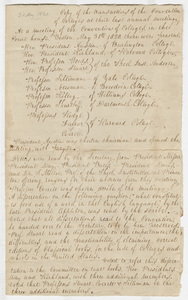 Minutes of the Convention of Colleges sent to Zephaniah Swift Moore, 1820 May 31