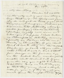 Edward Hitchcock letter to Mary Hitchcock, 1844 December 16