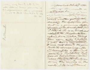 Edward Hitchcock letter to Edward Hitchcock, Jr., 1855 October 4