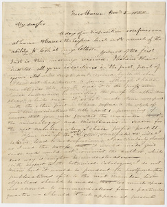 Benjamin Silliman letter to Edward Hitchcock, 1822 December 5