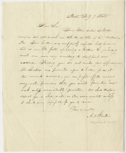 Augustus A. Gould letter to Edward Hitchcock, 1835 January 7