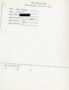 Citywide Coordinating Council daily monitoring report for South Boston High School's L Street Annex by Vincent G. Gavin, 1975 October 14