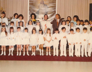 Immaculate Conception first communion 1975