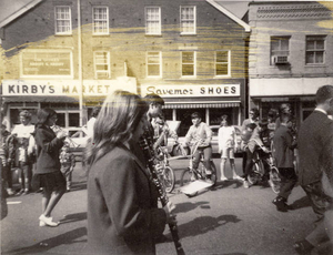 Junior High band--downtown Danvers parade 1968