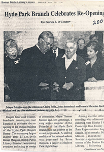 Ribbon-cutting ceremony at Hyde Park Branch Library