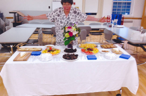 Refreshments for Peter's art show