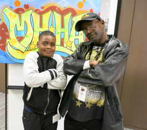 Supreme Richardson at the "Show 'Em Whatcha Got" Mass. Memories Road Show: The Hip-Hop Edition