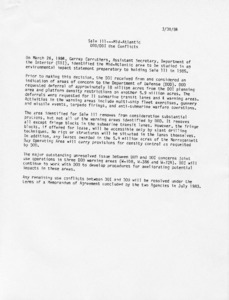 Sale 111 --- Mid-Atlantic, DOD/DOI Use Conflicts