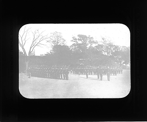 Boys participating in military drill