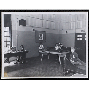 A Group of boys participating in various games and activities