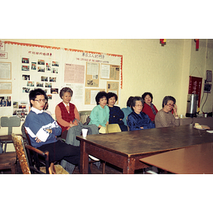 Audience at panel discussion between Mexican workers and the Chinese Progressive Association