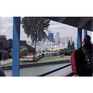 Toronto skyline as seen from a ferry deck