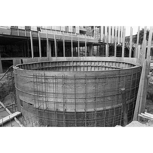 Construction of the School of Law building at Northeastern University