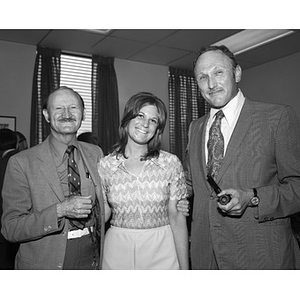 Three attendees of Criminal Justice awards reception