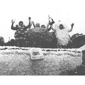 Fruit of the Loom float in Northeastern's 1977 Homecoming parade