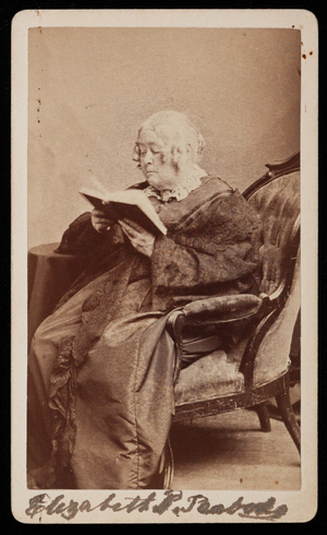 Studio portrait of Elizabeth P. Peabody, Boston, Mass., undated