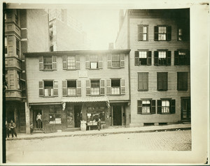 Exterior view of the Paul Revere House before restoration, North Square, Boston, Mass., undated