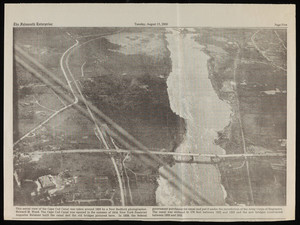 Photograph, aerial view of Cape Cod Canal, The Falmouth Enterprise, August 15, 2000