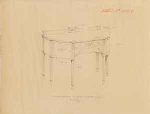 "Sideboard of Mahogany (inlaid)"