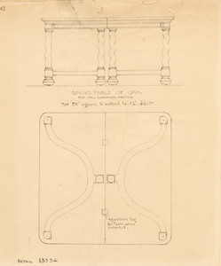 "Dining Table of Oak"