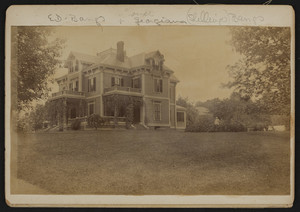 Exterior view of Elisha Dillingham Bangs and Georgiana Skillings Bangs House, Central Green, Winchester, Mass., undated