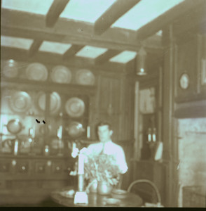 Man seated, Beauport, Sleeper-McCann House, Linebrook Parish Room, Gloucester, Mass.