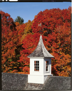 View of barn cupola in autumn, Barrett House, New Ipswich, N.H.
