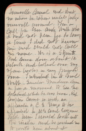 Thomas Lincoln Casey Notebook, November 1888-January 1889, 73, [illegible] canal and that