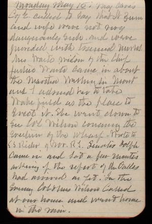 Thomas Lincoln Casey Notebook, May 1893-August 1893, 08, Monday May 15