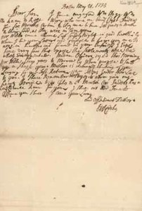 Letter from Elisha Cooke to Middlecott Cooke, 21 May 1735