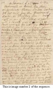Journal by Middlecott Cooke describing voyage to Georges, September 1734 [short version]