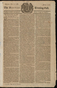The Boston Evening-Post, 20 June 1768
