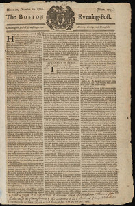 The Boston Evening-Post, 26 December 1768