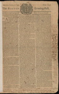 The Boston Evening-Post, 23 January 1769 (includes supplement)
