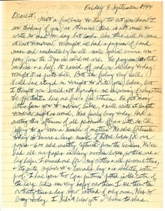 Letter from Carl Henry to Edith Henry