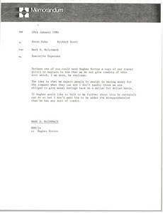 Memorandum from Mark H. McCormack to Peter Kuhn and Richard Scott