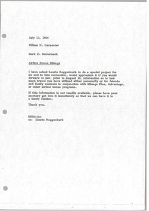 Memorandum from Mark H. McCormack to William H. Carpenter