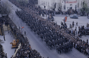 Cavalry ranks in Belgrade parade
