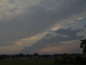 Clouds in a dramatic sky, Hatfield, Mass.