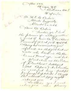 Letter from Cleveland H. Reeves to W. E. B. Du Bois - Digital Commonwealth